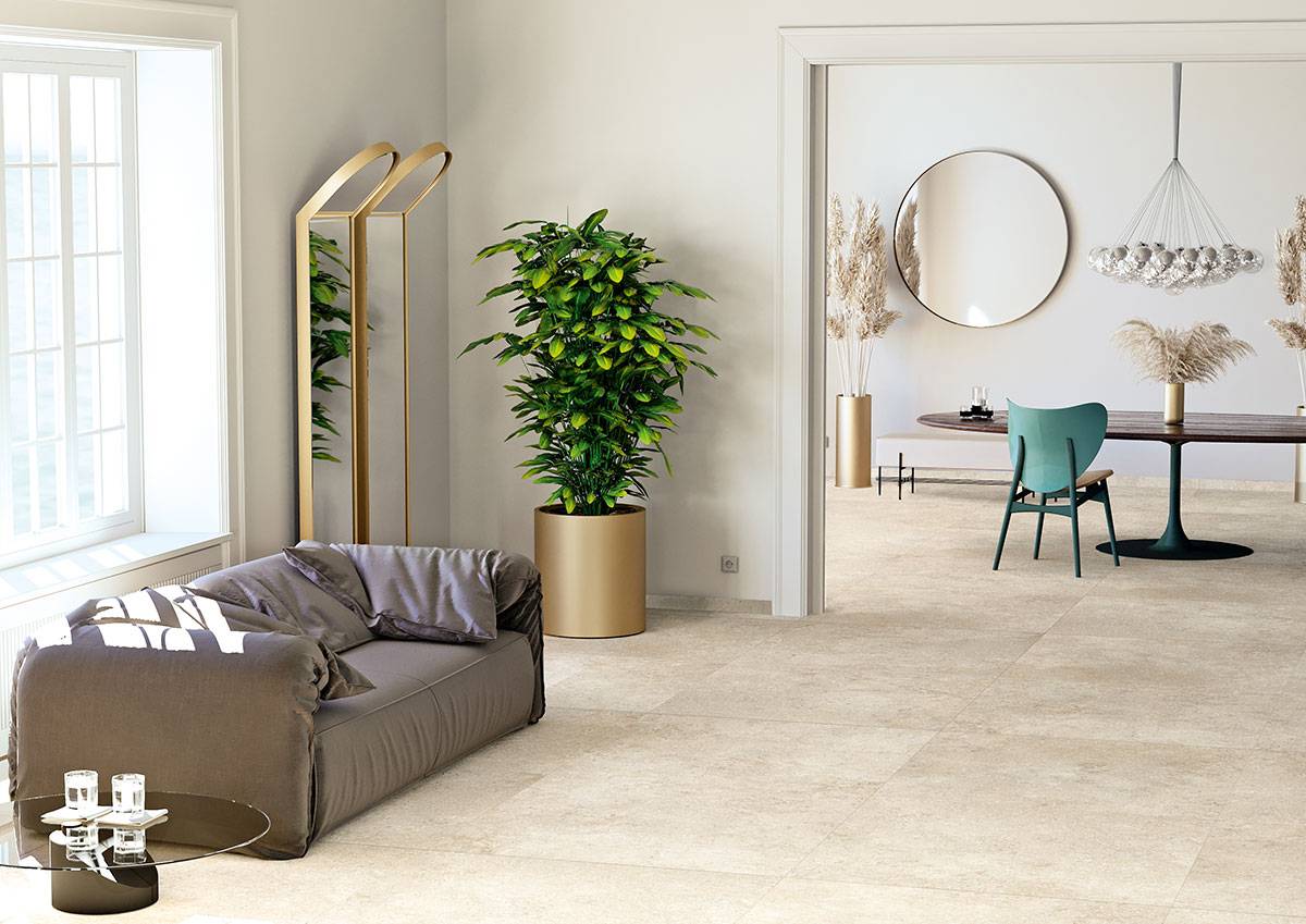 GRES CERAME EFFET PIERRE USINE TUSCANIA EFFET COLOSSEO PANNA