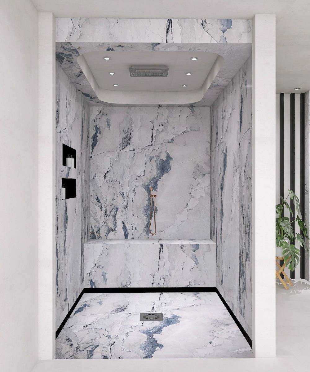 DOUCHE MARBRE WHITE CAMOUFLAGE